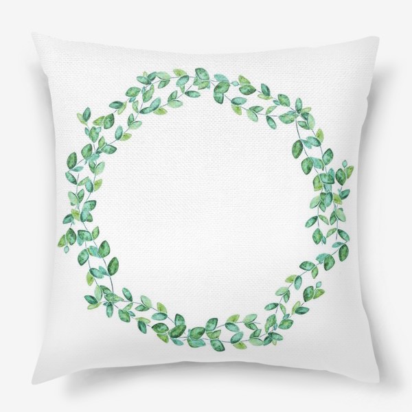 Подушка «Венок из листьев»