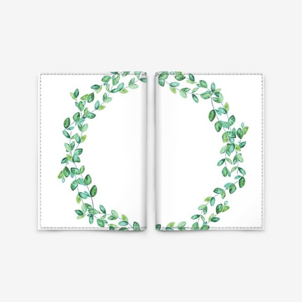 Обложка для паспорта «Венок из листьев»