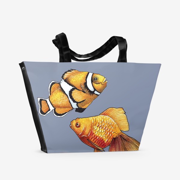 Пляжная сумка «Аквариумные рыбки»