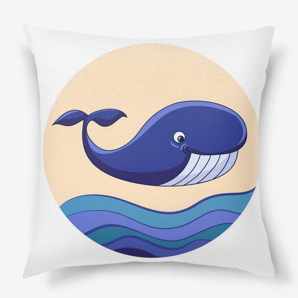 Подушка «Весёлый кит»