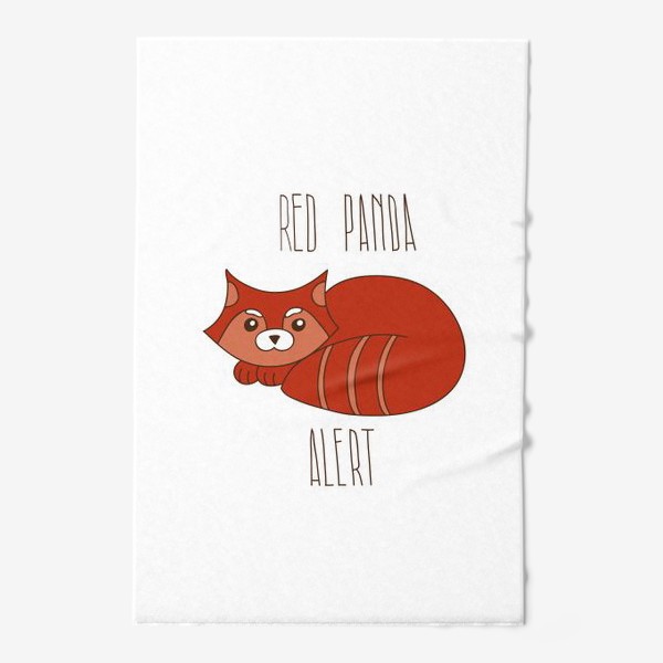 Полотенце «Red panda alert»