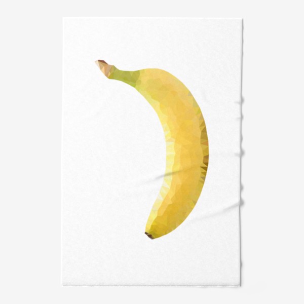 Полотенце «Банан в полигонах (Low poly banana)»