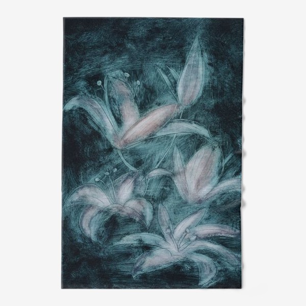 Полотенце «лилии»