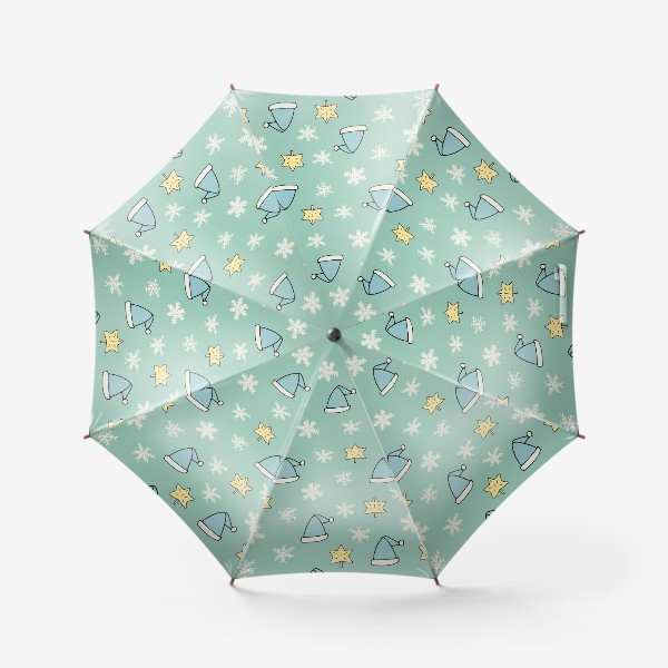 Зонт «новогодний паттерн»