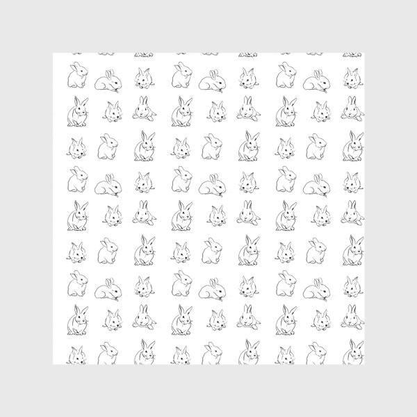 Скатерть «Нежные графические кролики»