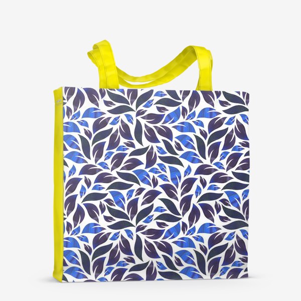 Сумка-шоппер &laquo;Синие листья&raquo;
