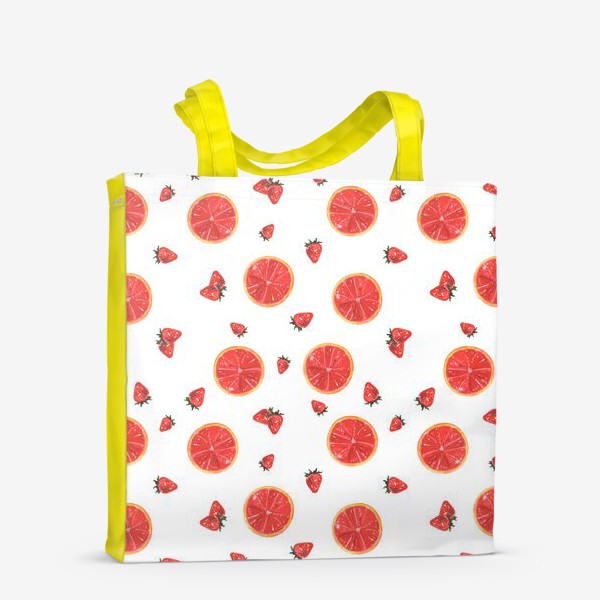 Сумка-шоппер «Грейпфрут и клубника»