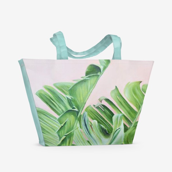 Пляжная сумка «Тропические листья Масло»