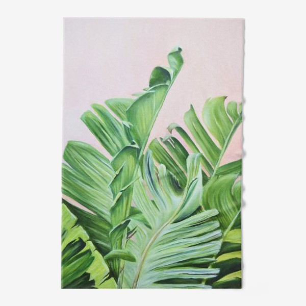 Полотенце «Тропические листья Масло»