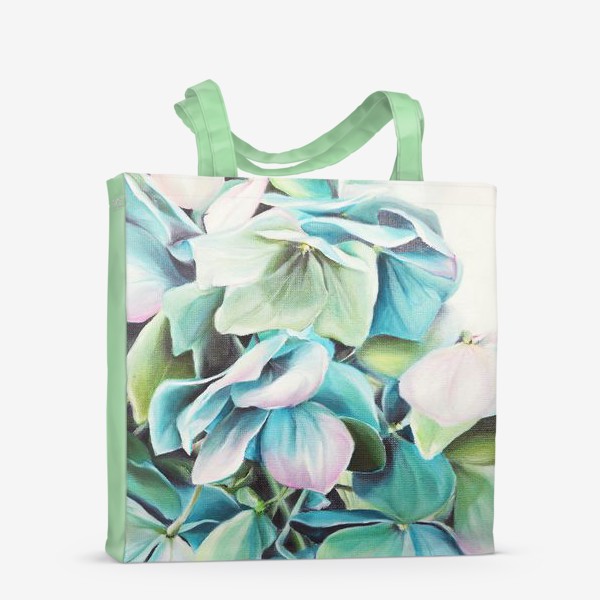 Сумка-шоппер «Цветы Гортензия Масло»