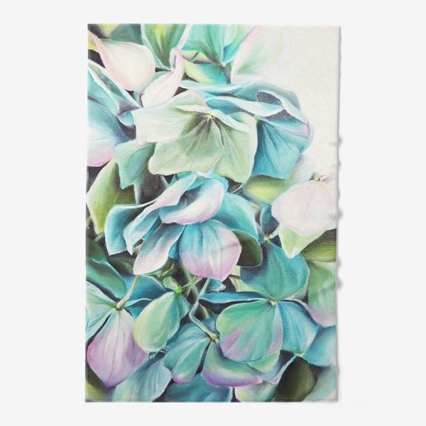 Полотенце «Цветы Гортензия Масло»