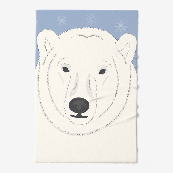 Полотенце «Белый (полярный, северный) медведь»