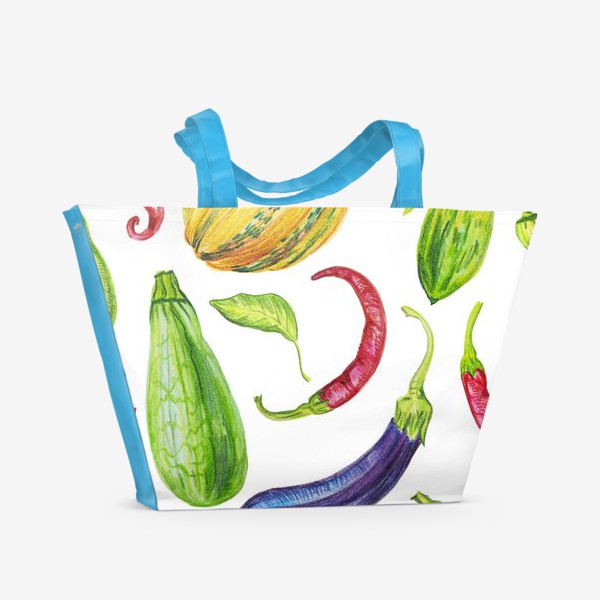Пляжная сумка «Овощной паттерн»