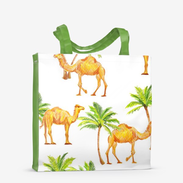 Сумка-шоппер «Верблюды и пальмы»