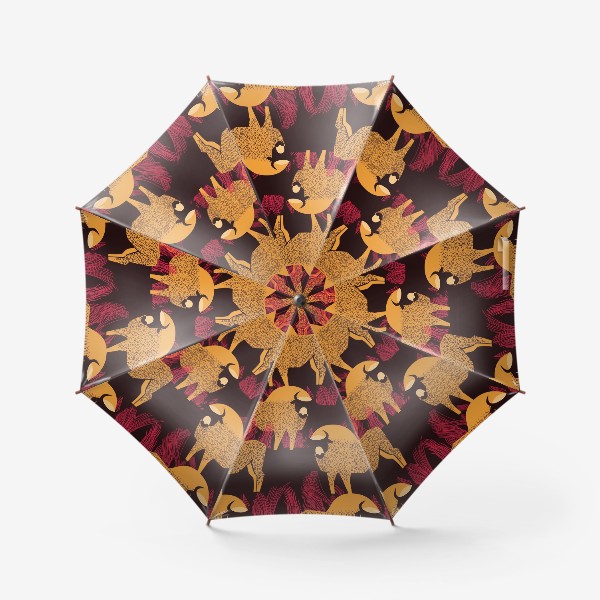 Зонт «Узор с бизонами»