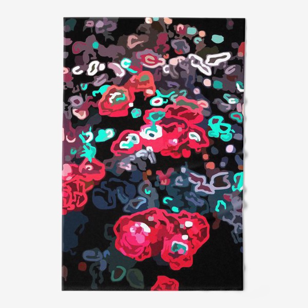 Полотенце «Цветы абстракция »