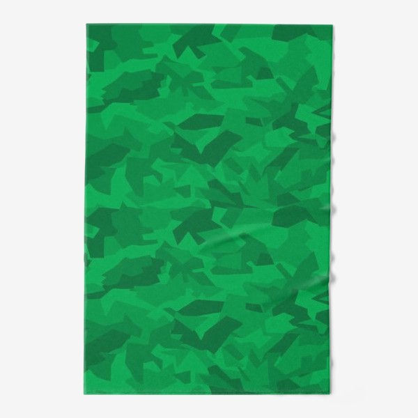 Полотенце «Камуфляж зеленый хаки паттерн»