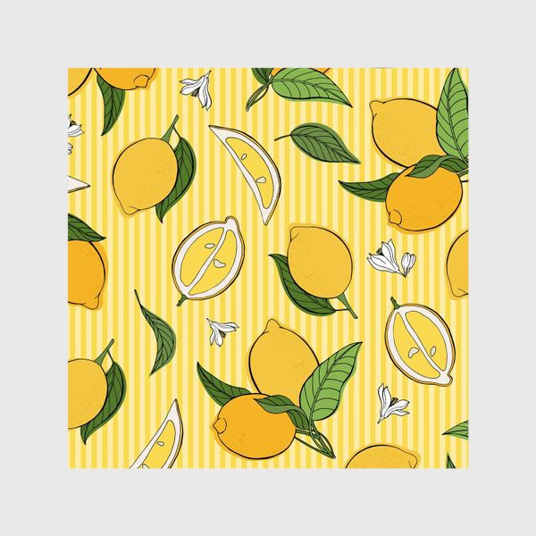 Шторы &laquo;Який принт с лимонами&raquo;