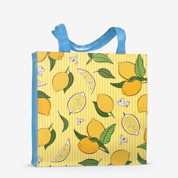 Сумка-шоппер «Який принт с лимонами»