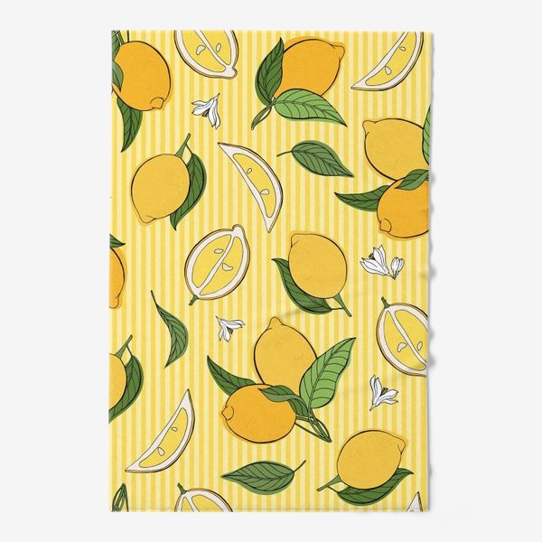 Полотенце «Який принт с лимонами»