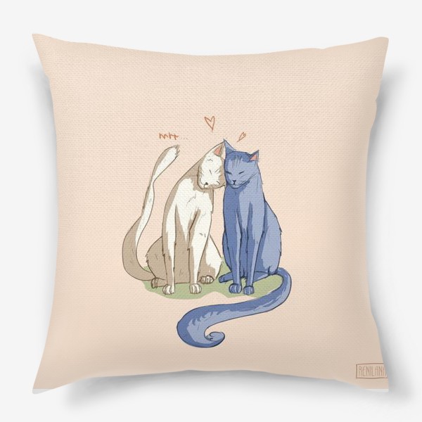 Подушка «Влюбленные Коты»