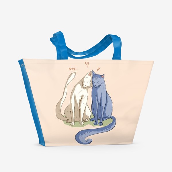 Пляжная сумка «Влюбленные Коты»