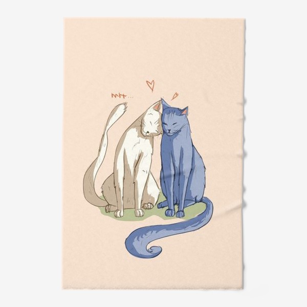 Полотенце «Влюбленные Коты»