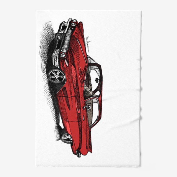 Полотенце &laquo;Красная машина&raquo;