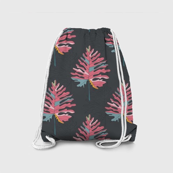 Рюкзак «Пальмовые листья на темном»