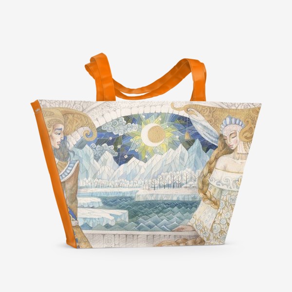 Пляжная сумка «северное сияние»