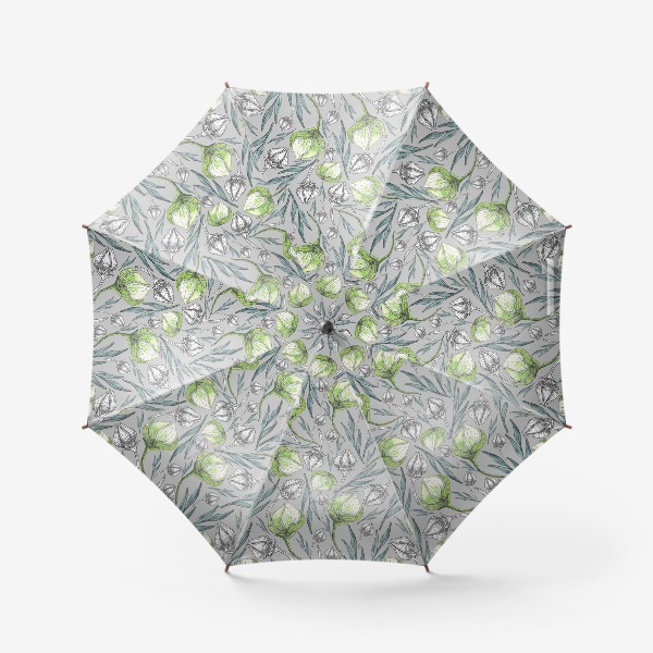 Зонт «Цветы акварельные»