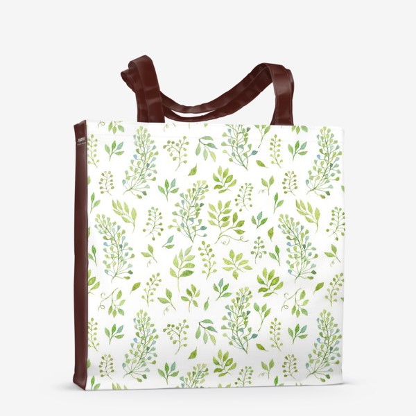 Сумка-шоппер «Зелёные весенние листики»