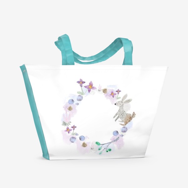 Пляжная сумка «весенний венок»