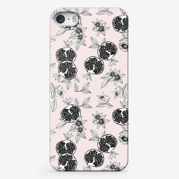 Чехол iPhone «Гранаты: цветы и фрукты»