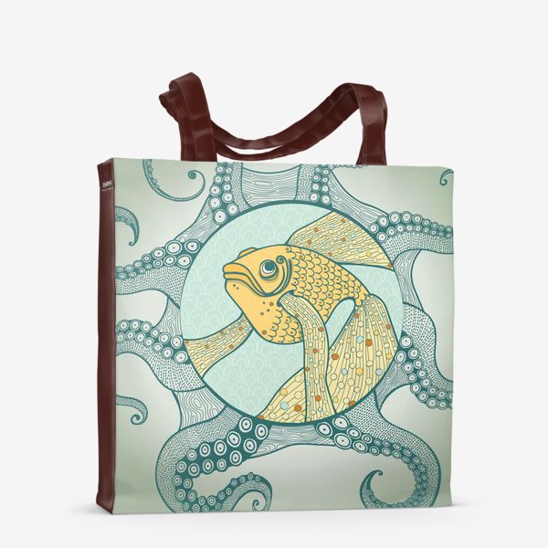 Сумка-шоппер «золотая рыбка»