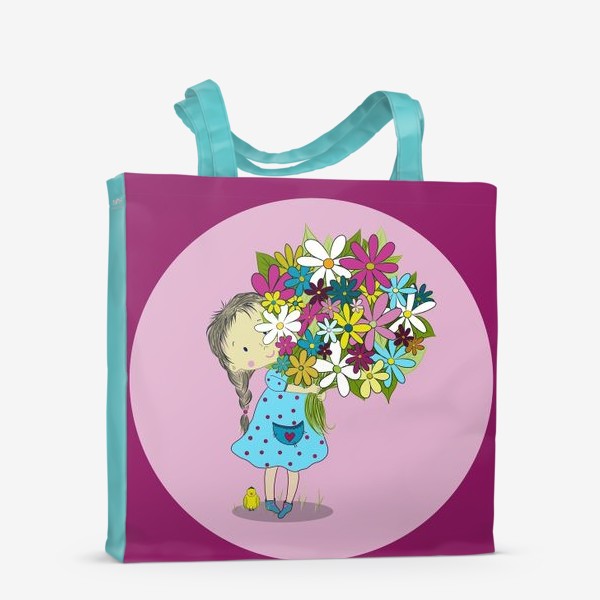 Сумка-шоппер «Девочка с цветами»