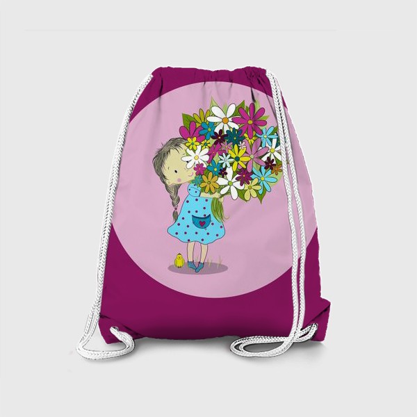 Рюкзак «Девочка с цветами»