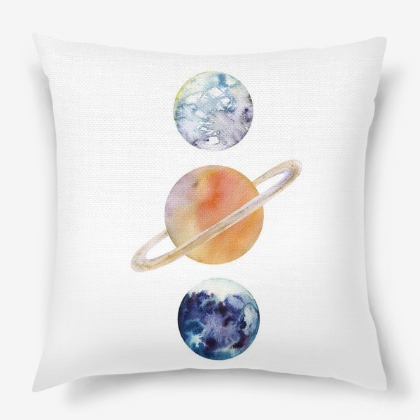 Подушка «Сатурн и его луны»