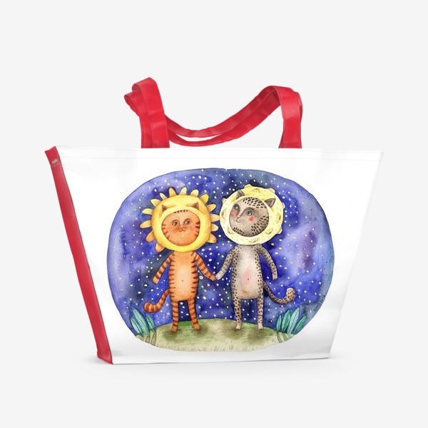 Пляжная сумка &laquo;Солнце и Луна&raquo;