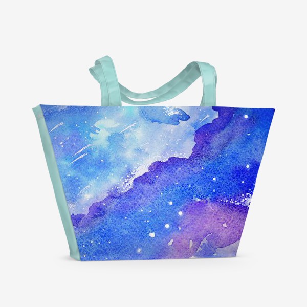 Пляжная сумка «Космическая акварель»