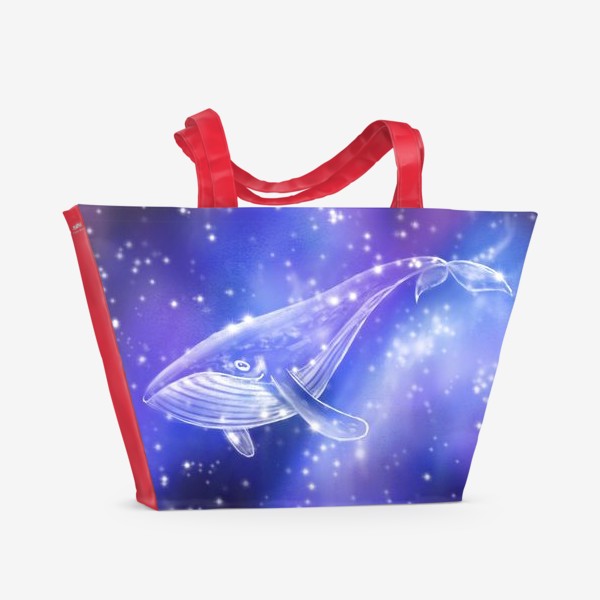 Пляжная сумка «Космический кит»