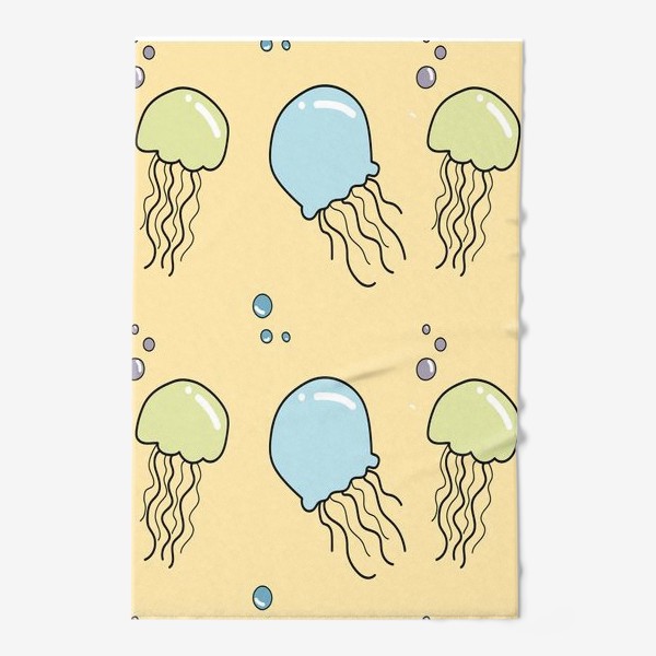 Полотенце «Паттерн с медузами»
