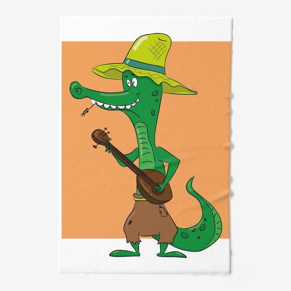 Полотенце «Крокодил с банджо»