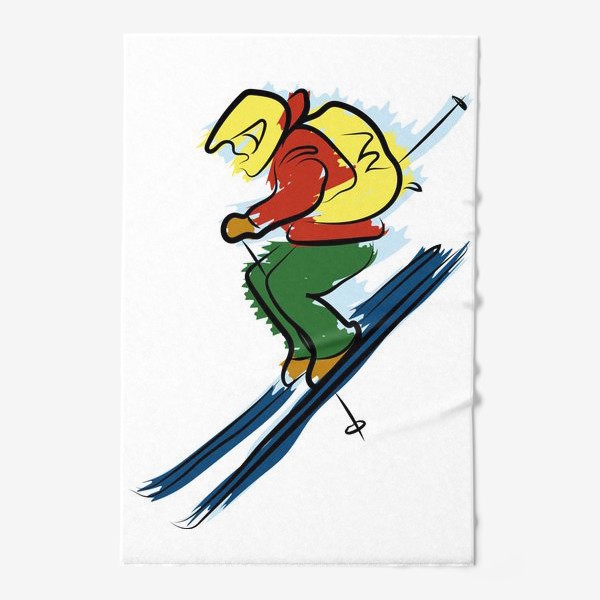 Полотенце «Горный лыжник»
