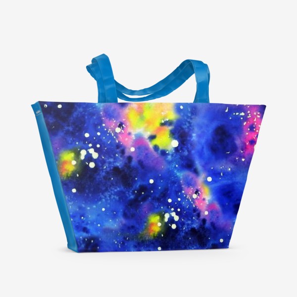 Пляжная сумка «Акварельный космос»