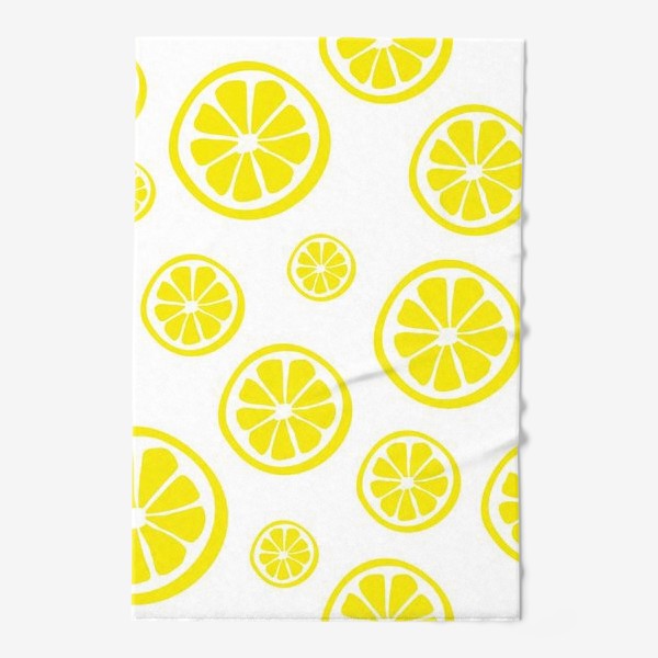 Полотенце «Яркий принт с лимонными дольками»