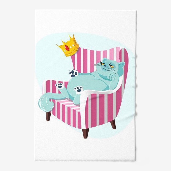 Полотенце «Королевская кошка в кресле»