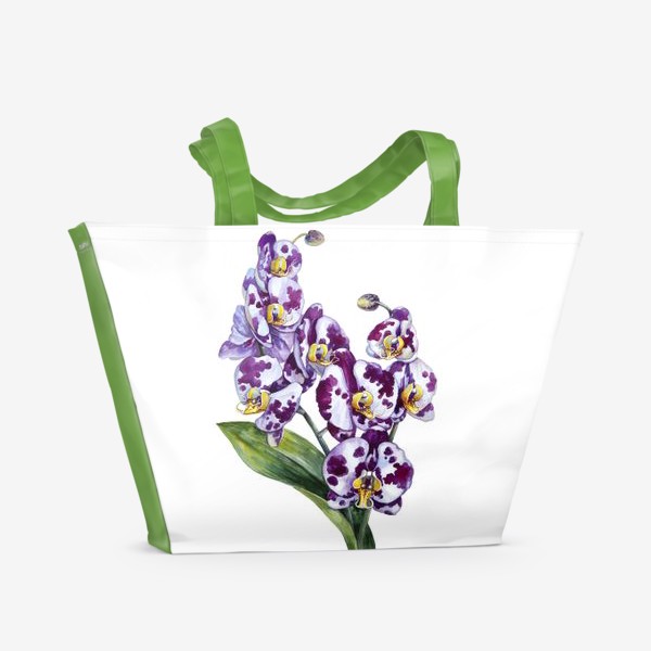 Пляжная сумка «Пятнистая орхидея»