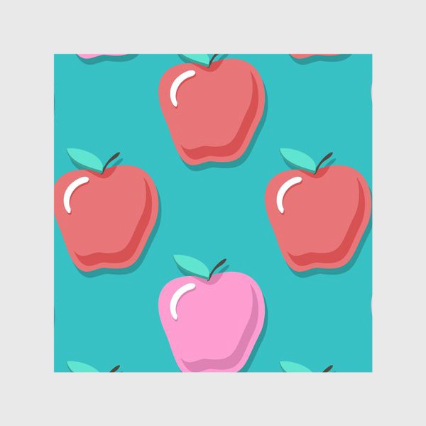 Скатерть «Яблоки розовые и красные»