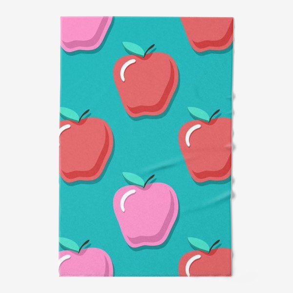 Полотенце «Яблоки розовые и красные»